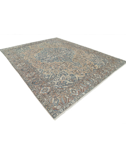 Bakhtiari 10' 6" X 13' 3" Hand Knotted Wool Rug 10' 6" X 13' 3" (320 X 404) / Taupe / Wool