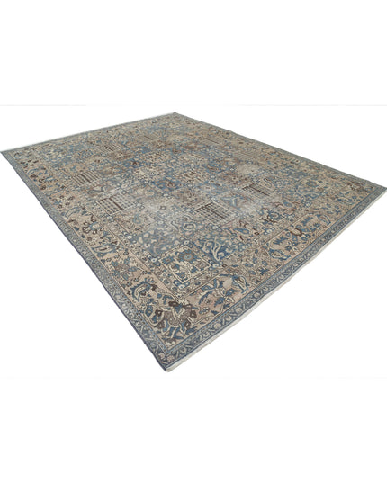 Bakhtiari 9' 7" X 12' 2" Hand Knotted Wool Rug 9' 7" X 12' 2" (292 X 371) / Blue / Wool