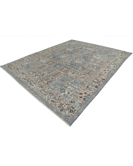 Bakhtiari 9' 7" X 12' 2" Hand Knotted Wool Rug 9' 7" X 12' 2" (292 X 371) / Blue / Wool