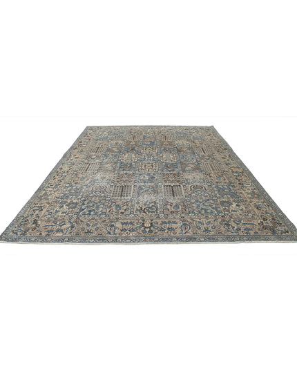 Bakhtiari 9' 7" X 12' 2" Hand Knotted Wool Rug 9' 7" X 12' 2" (292 X 371) / Blue / Wool