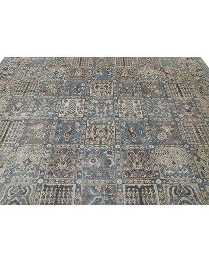 Bakhtiari 9' 7" X 12' 2" Hand Knotted Wool Rug 9' 7" X 12' 2" (292 X 371) / Blue / Wool