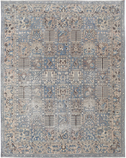 Bakhtiari 9' 7" X 12' 2" Hand Knotted Wool Rug 9' 7" X 12' 2" (292 X 371) / Blue / Wool