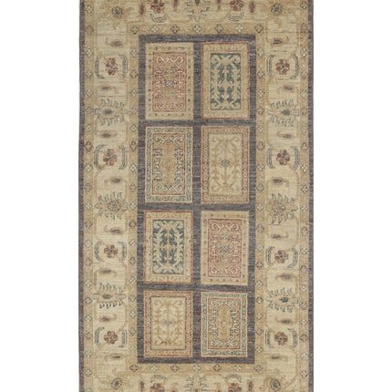 Bakhtiari 2' 9" X 5' 4" Hand Knotted Wool Rug 2' 9" X 5' 4" (84 X 162) / Grey / Wool