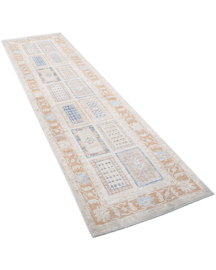 Bakhtiari 2' 7" X 9' 2" Hand Knotted Wool Rug 2' 7" X 9' 2" (79 X 280) / Ivory / Wool