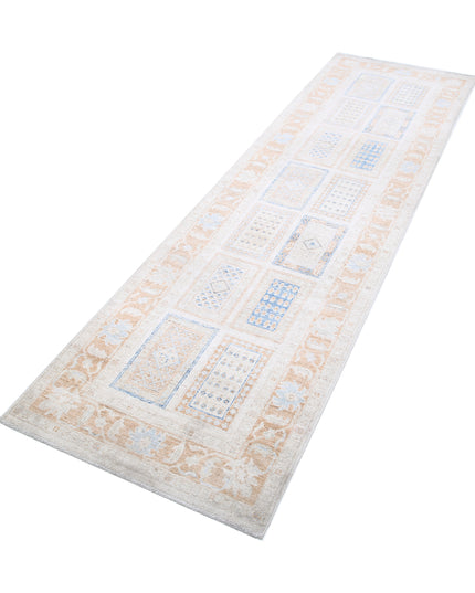 Bakhtiari 2' 7" X 9' 2" Hand Knotted Wool Rug 2' 7" X 9' 2" (79 X 280) / Ivory / Wool