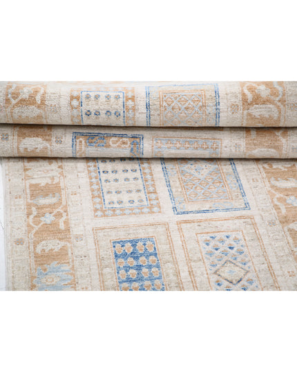 Bakhtiari 2' 7" X 9' 2" Hand Knotted Wool Rug 2' 7" X 9' 2" (79 X 280) / Ivory / Wool