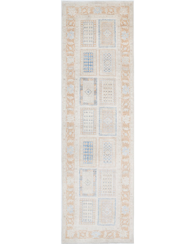 Bakhtiari 2' 7" X 9' 2" Hand Knotted Wool Rug 2' 7" X 9' 2" (79 X 280) / Ivory / Wool