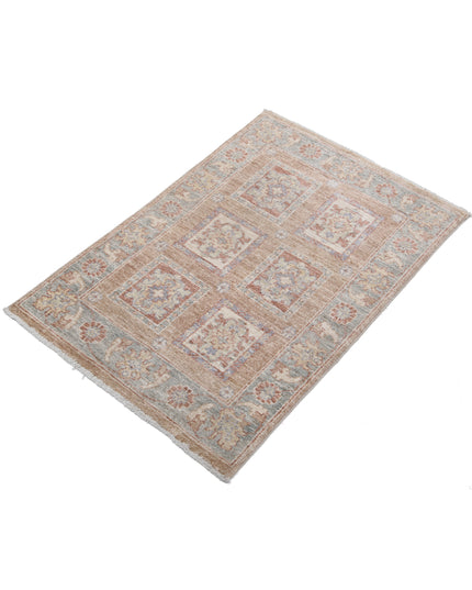 Bakhtiari 2' 1" X 3' 0" Hand Knotted Wool Rug 2' 1" X 3' 0" (63 X 91) / Brown / Wool