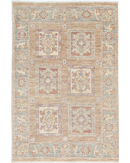 Bakhtiari 2' 1" X 3' 0" Hand Knotted Wool Rug 2' 1" X 3' 0" (63 X 91) / Brown / Wool