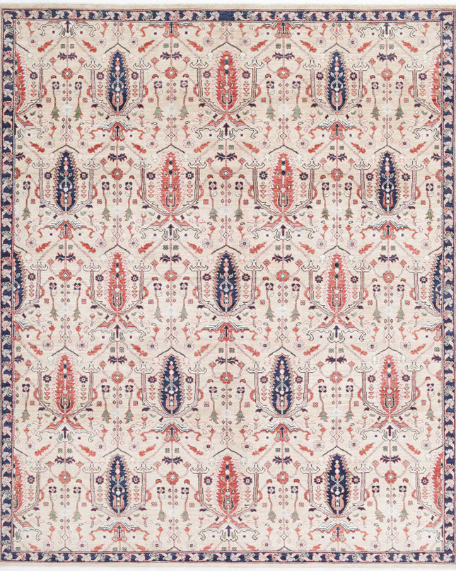 Bakshaish 7' 10" X 9' 10" Hand Knotted Wool Rug 7' 10" X 9' 10" (239 X 300) / Beige / Wool