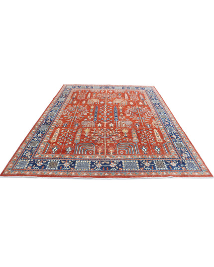Bakshaish 7' 9" X 9' 11" Hand Knotted Wool Rug 7' 9" X 9' 11" (236 X 302) / Rust / Wool