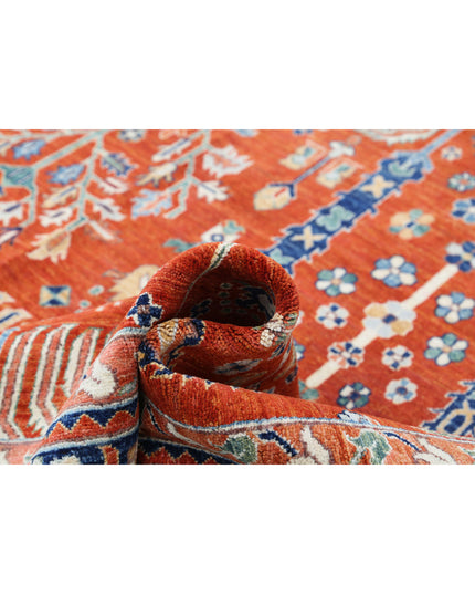 Bakshaish 7' 9" X 9' 11" Hand Knotted Wool Rug 7' 9" X 9' 11" (236 X 302) / Rust / Wool