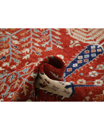 Bakshaish 10' 0" X 17' 7" Hand Knotted Wool Rug 10' 0" X 17' 7" (305 X 536) / Red / Wool