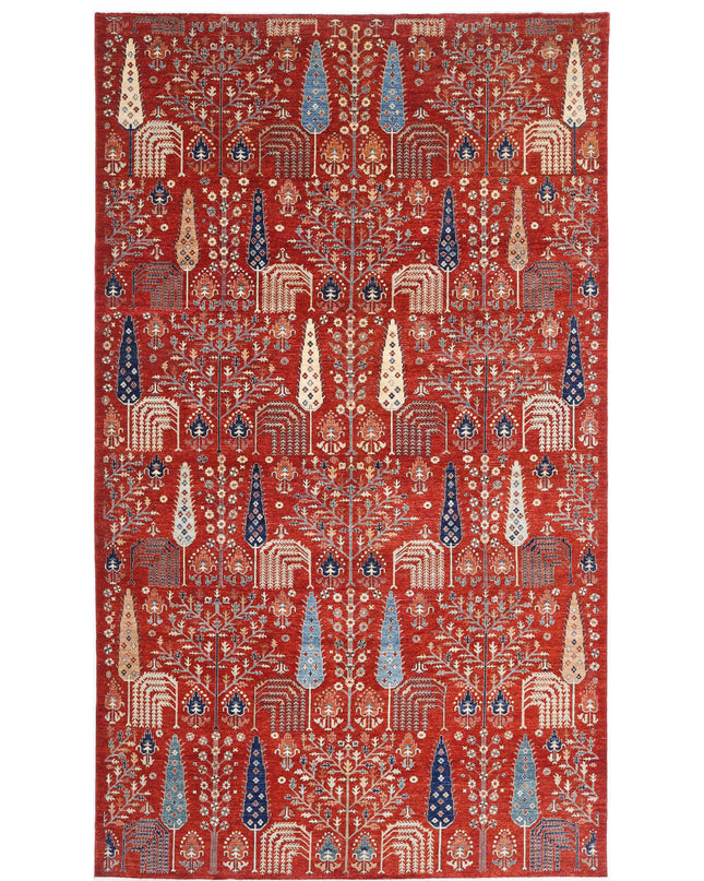 Bakshaish 10' 0" X 17' 7" Hand Knotted Wool Rug 10' 0" X 17' 7" (305 X 536) / Red / Wool