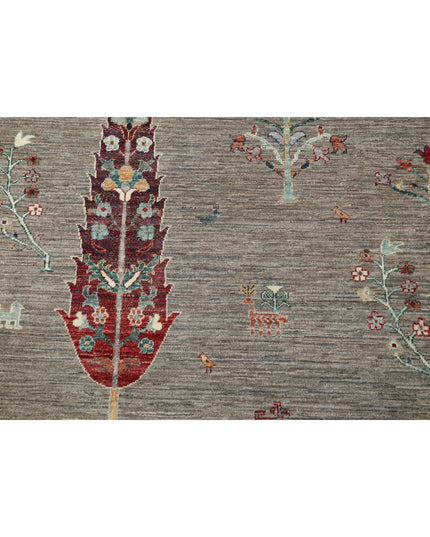 Bakshaish 6' 11" X 9' 10" Hand Knotted Wool Rug 6' 11" X 9' 10" (211 X 300) / Grey / Wool