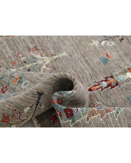 Bakshaish 6' 11" X 9' 10" Hand Knotted Wool Rug 6' 11" X 9' 10" (211 X 300) / Grey / Wool