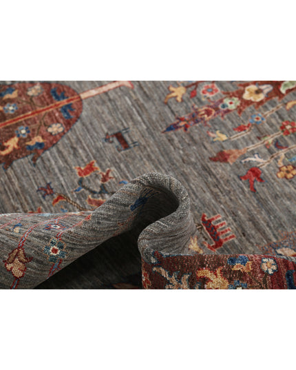 Bakshaish 5' 8" X 9' 0" Hand Knotted Wool Rug 5' 8" X 9' 0" (173 X 274) / Grey / Wool