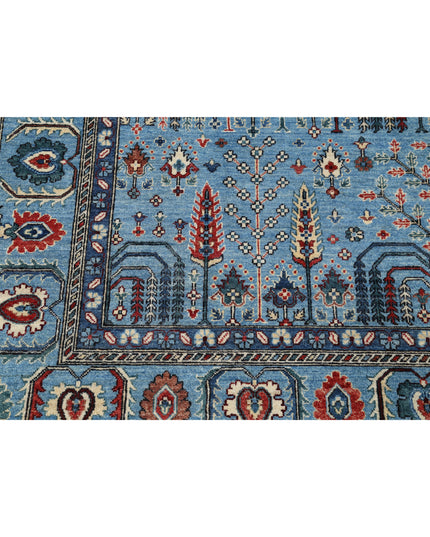 Bakshaish 8' 0" X 9' 9" Hand Knotted Wool Rug 8' 0" X 9' 9" (244 X 297) / Blue / Wool