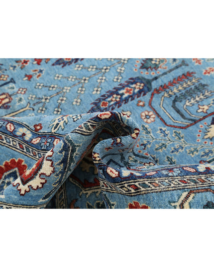 Bakshaish 8' 0" X 9' 9" Hand Knotted Wool Rug 8' 0" X 9' 9" (244 X 297) / Blue / Wool