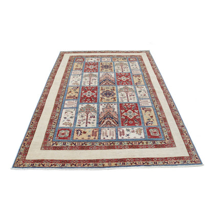 Bakthari 5' 7" X 7' 8" Wool Hand-Knotted Rug 5' 7" X 7' 8" (170 X 234) / Multi / Ivory