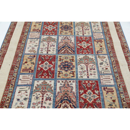 Bakthari 5' 7" X 7' 8" Wool Hand-Knotted Rug 5' 7" X 7' 8" (170 X 234) / Multi / Ivory