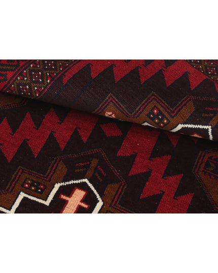 Baluch 2' 8" X 4' 6" Hand Knotted Wool Rug 2' 8" X 4' 6" (81 X 137) / Red / Wool