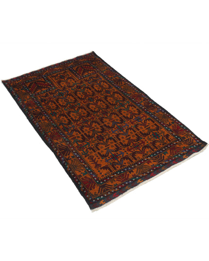 Baluch 2' 10" X 4' 4" Hand Knotted Wool Rug 2' 10" X 4' 4" (86 X 132) / Red / Wool