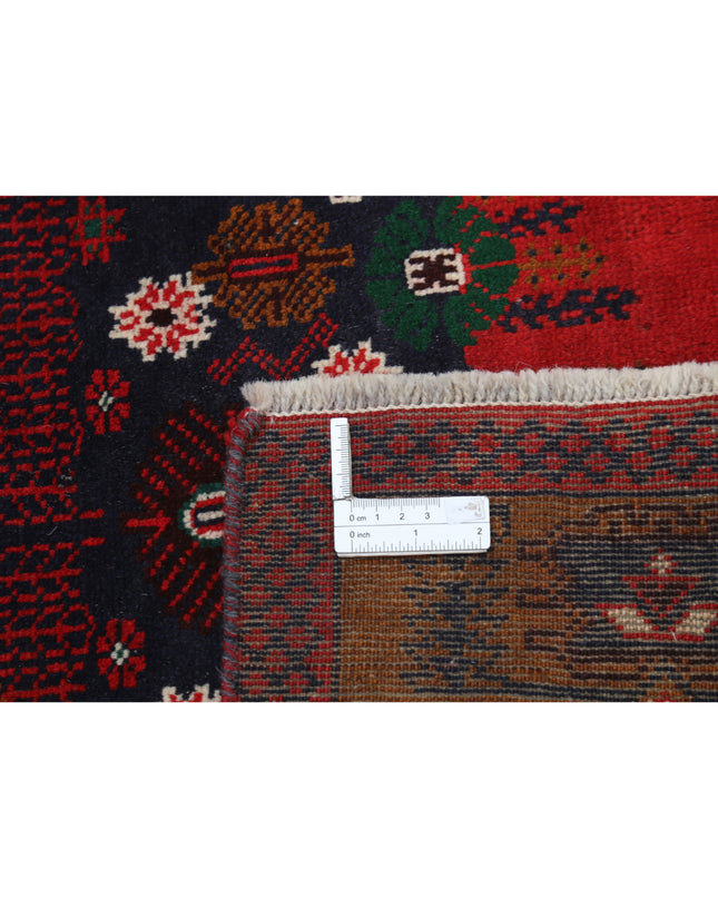 Baluch 2' 10" X 4' 9" Hand Knotted Wool Rug 2' 10" X 4' 9" (86 X 145) / Red / Wool