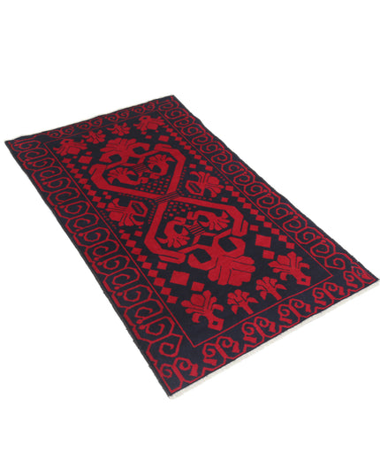 Baluch 2' 10" X 4' 7" Hand Knotted Wool Rug 2' 10" X 4' 7" (86 X 140) / Red / Wool