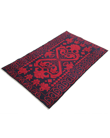 Baluch 2' 10" X 4' 7" Hand Knotted Wool Rug 2' 10" X 4' 7" (86 X 140) / Red / Wool