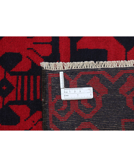 Baluch 2' 10" X 4' 7" Hand Knotted Wool Rug 2' 10" X 4' 7" (86 X 140) / Red / Wool
