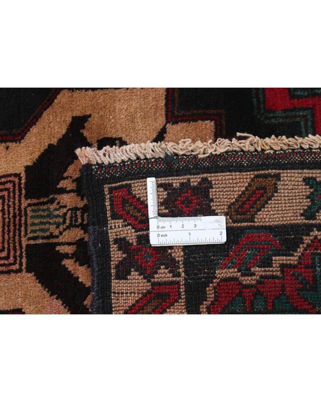 Baluch 2' 11" X 4' 6" Hand Knotted Wool Rug 2' 11" X 4' 6" (89 X 137) / Red / Wool