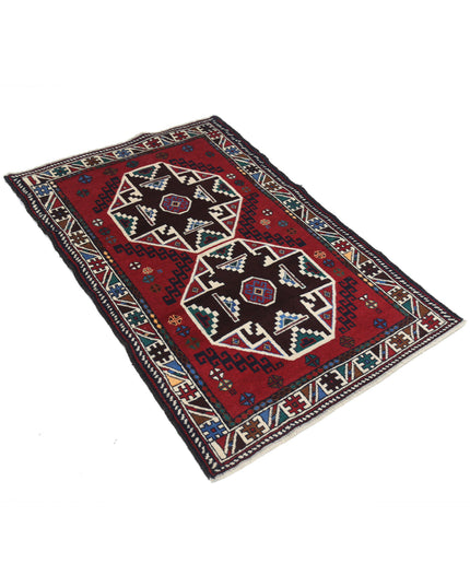 Baluch 2' 11" X 4' 6" Hand Knotted Wool Rug 2' 11" X 4' 6" (89 X 137) / Red / Wool