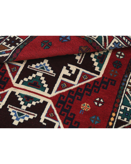 Baluch 2' 11" X 4' 6" Hand Knotted Wool Rug 2' 11" X 4' 6" (89 X 137) / Red / Wool