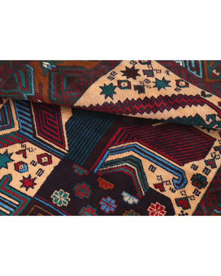 Baluch 2' 11" X 4' 10" Hand Knotted Wool Rug 2' 11" X 4' 10" (89 X 147) / Red / Wool
