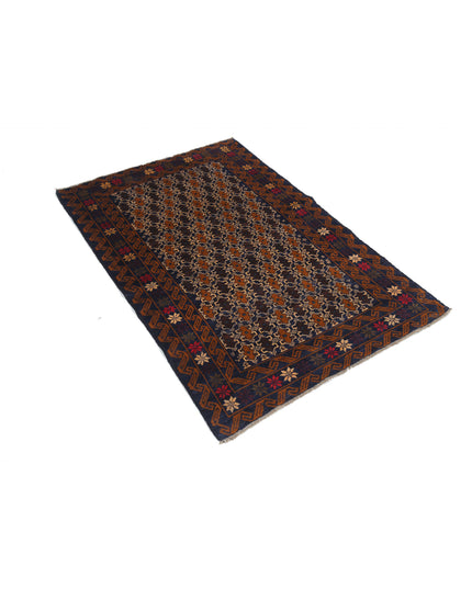 Baluch 3' 3" X 4' 10" Hand Knotted Wool Rug 3' 3" X 4' 10" (99 X 147) / Red / Wool