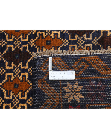 Baluch 3' 3" X 4' 10" Hand Knotted Wool Rug 3' 3" X 4' 10" (99 X 147) / Red / Wool