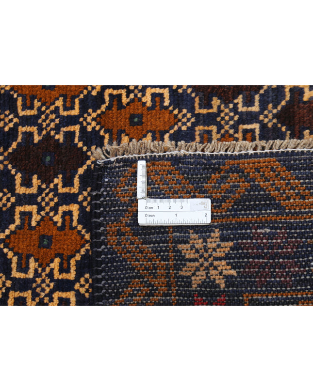 Baluch 3' 3" X 4' 10" Hand Knotted Wool Rug 3' 3" X 4' 10" (99 X 147) / Red / Wool