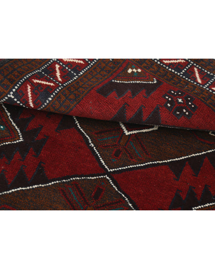 Baluch 2' 11" X 5' 0" Hand Knotted Wool Rug 2' 11" X 5' 0" (89 X 152) / Red / Wool