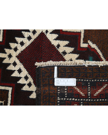 Baluch 2' 11" X 5' 0" Hand Knotted Wool Rug 2' 11" X 5' 0" (89 X 152) / Red / Wool