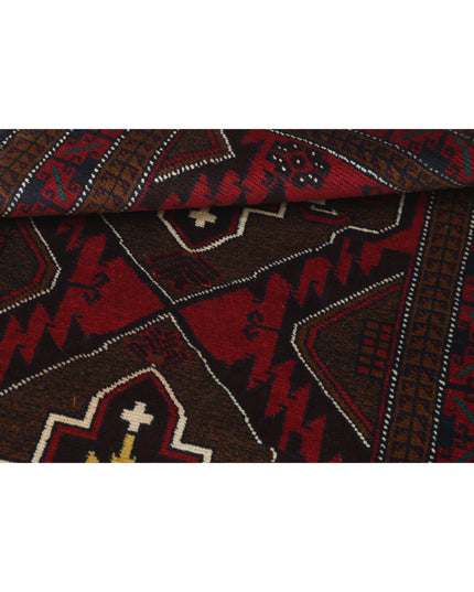 Baluch 2' 9" X 4' 11" Hand Knotted Wool Rug 2' 9" X 4' 11" (84 X 150) / Red / Wool