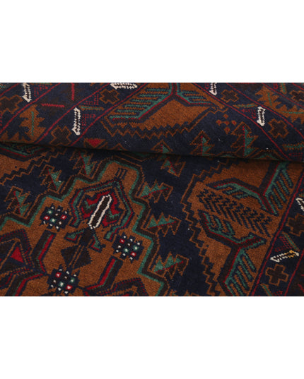 Baluch 2' 11" X 4' 3" Hand Knotted Wool Rug 2' 11" X 4' 3" (89 X 130) / Red / Wool