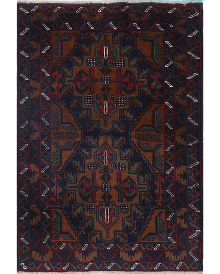 Baluch 2' 11" X 4' 3" Hand Knotted Wool Rug 2' 11" X 4' 3" (89 X 130) / Red / Wool