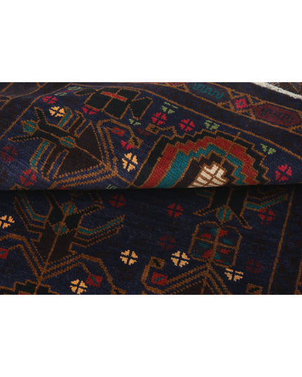 Baluch 2' 9" X 4' 6" Hand Knotted Wool Rug 2' 9" X 4' 6" (84 X 137) / Red / Wool