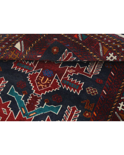 Baluch 2' 10" X 4' 0" Hand Knotted Wool Rug 2' 10" X 4' 0" (86 X 122) / Red / Wool