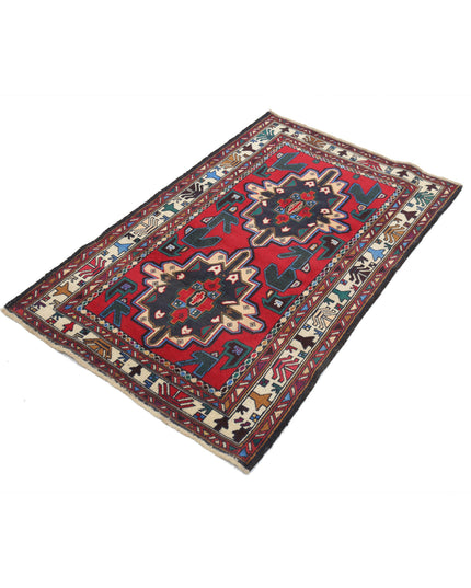 Baluch 2' 11" X 4' 9" Hand Knotted Wool Rug 2' 11" X 4' 9" (89 X 145) / Red / Wool