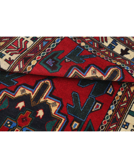 Baluch 2' 11" X 4' 9" Hand Knotted Wool Rug 2' 11" X 4' 9" (89 X 145) / Red / Wool