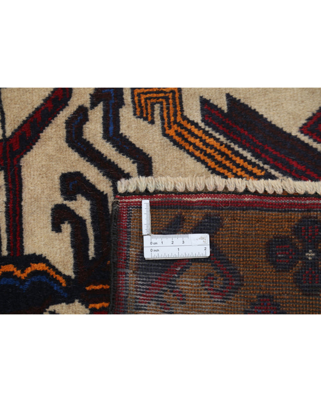 Baluch 3' 0" X 4' 9" Hand Knotted Wool Rug 3' 0" X 4' 9" (91 X 145) / Red / Wool