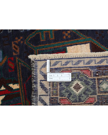 Baluch 2' 9" X 4' 5" Hand Knotted Wool Rug 2' 9" X 4' 5" (84 X 135) / Red / Wool