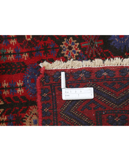Baluch 2' 10" X 4' 8" Hand Knotted Wool Rug 2' 10" X 4' 8" (86 X 142) / Red / Wool